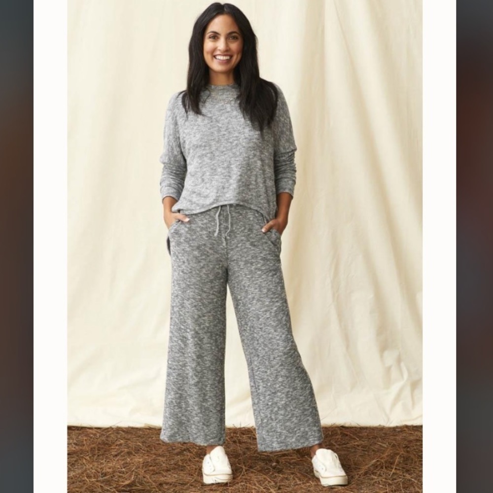 Matilda Jane - Drape Back Tunic + Cropped Wide Leg Pants SET